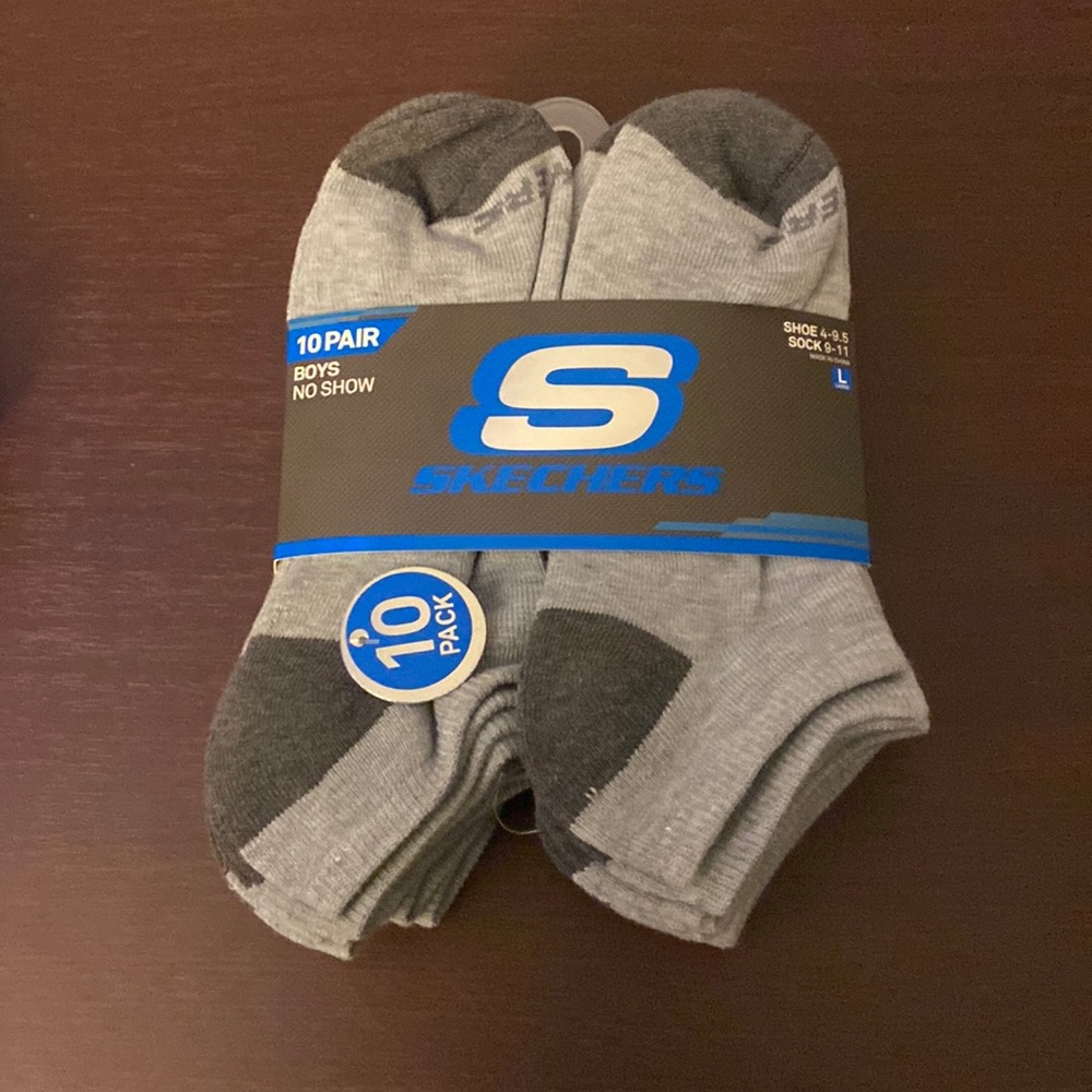 2 packs 10 pair each boys socks, new balance and Rex brands